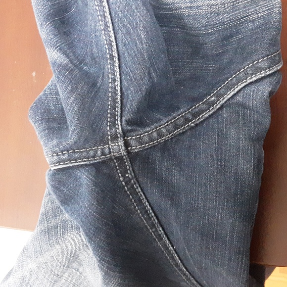 ADA CINCH Mid Rise Relaxed Boot Cut Cheveron-Inspired Style Denim Jean/Size 11 - Picture 7 of 11